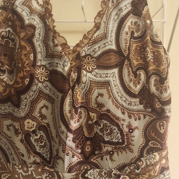 Laundry💙By Shelli Segal Aquamarine/ Chocolate top - Picture 2 of 8